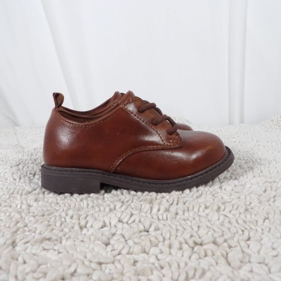 Carter's Boys Spencer Dress Brown Shoes Size 7 - Picture 5 of 8